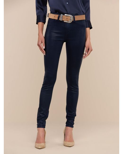 L'Agence Blue Marguerite Coated Jean