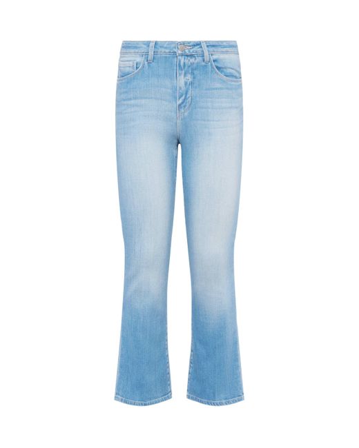L'Agence Blue Tati Cropped Bootcut Jean