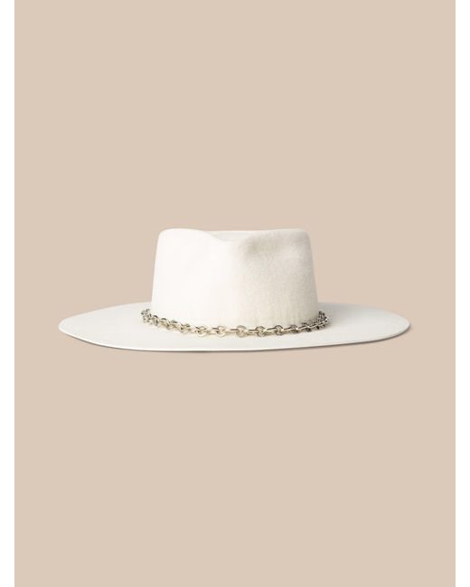 L'Agence White Umbra Hat