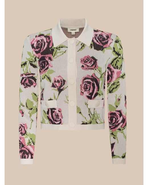 L'Agence Multicolor Osiris Jacquard Cardigan