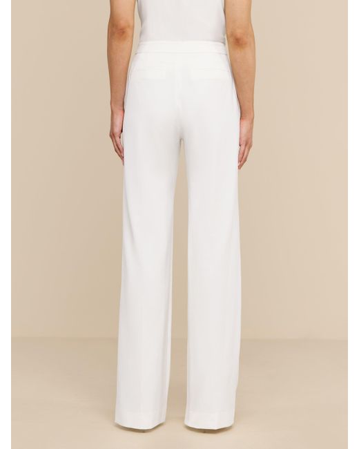 L'Agence White Livvy Straight-leg Trouser