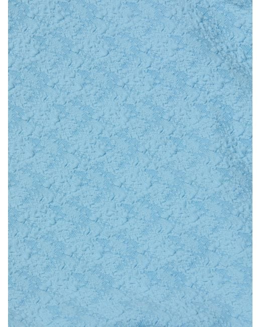 L'Agence Blue Tory Bandeau One-Piece Swimsuit