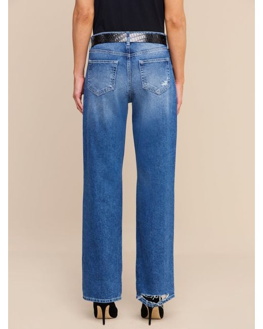 L'Agence Blue Zelda Slouchy Straight Jean