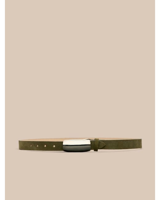 L'Agence Natural Marlowe Suede Belt