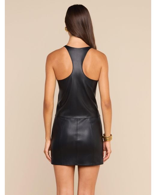L'Agence Black Tullia Scoopneck Tank Top