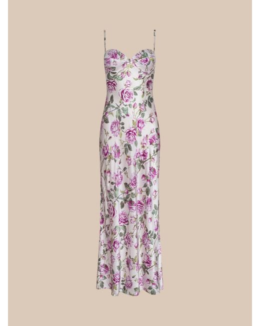 L'Agence Pink Sayla Silk Gown