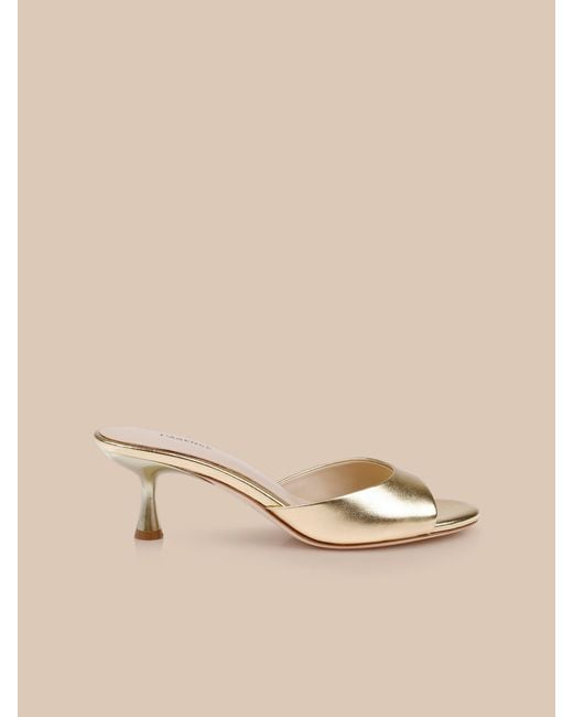 L'Agence Natural Arleen Kitten-Heel Mule