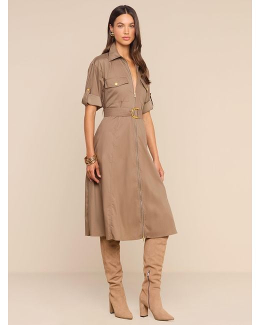 L'Agence Natural Callen Shirt Dress