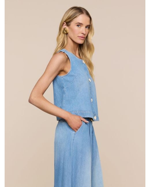 L'Agence Blue 'Agence Foster Top