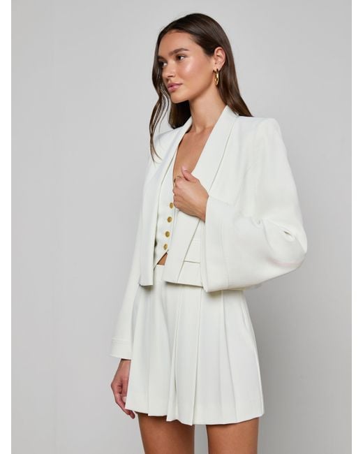 L'Agence White Nixie Cardigan Jacket