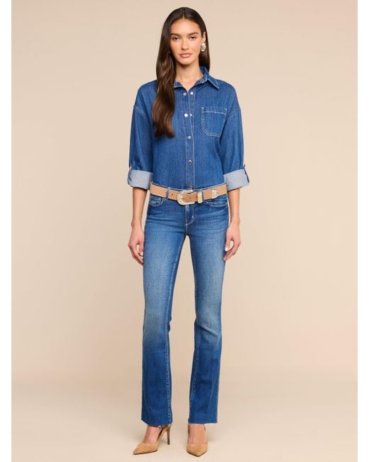 L'Agence Blue Jorah Oversized Shirt