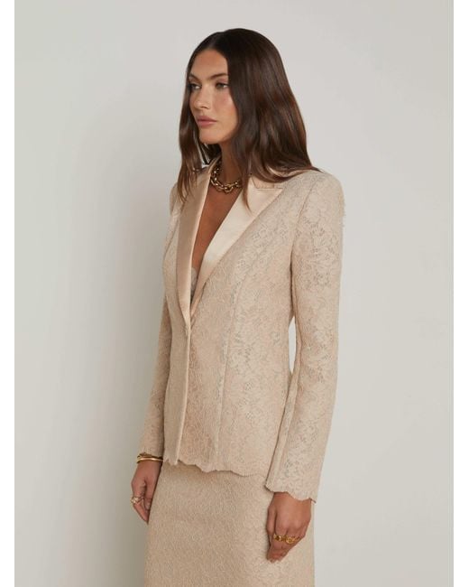 Blazer En Dentelle Clementine L'Agence en coloris Natural