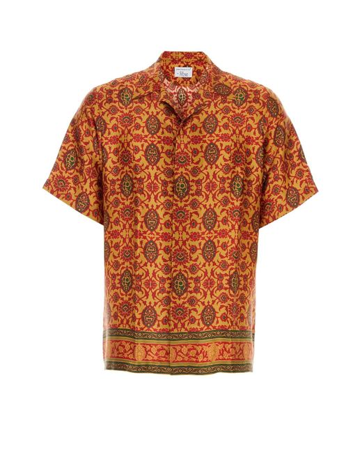 Pantamolle Orange Camicia-l for men