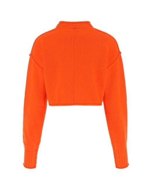 Max Mara Orange Maglia Maiorca-xs