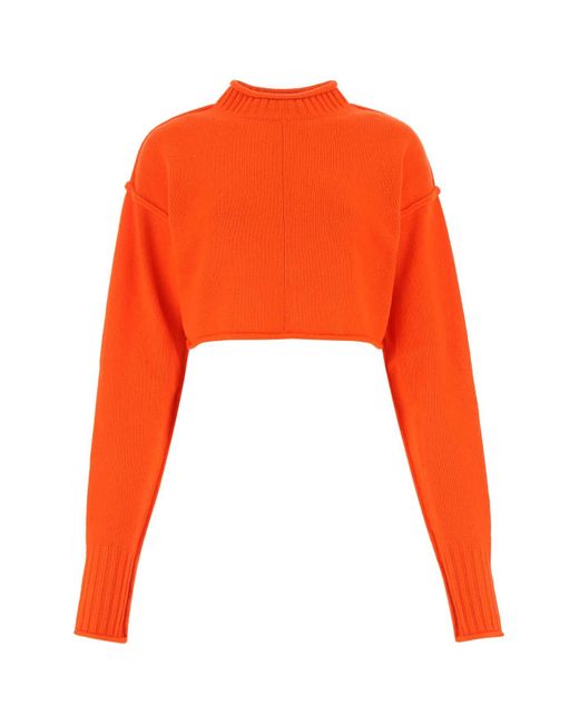 Max Mara Orange Maglia Maiorca-xs