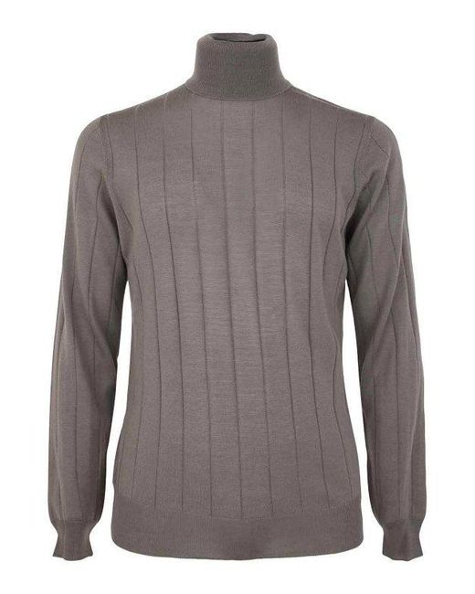 FILIPPO DE LAURENTIIS Gray Turtle Neck for men