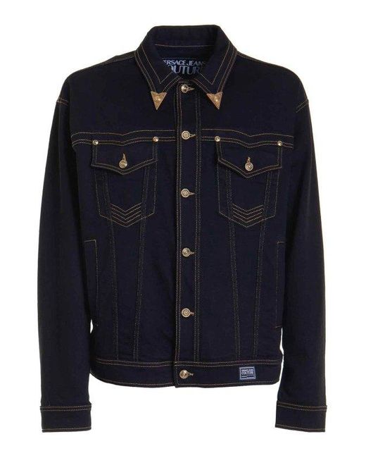 Versace Blue Casual Jacket for men
