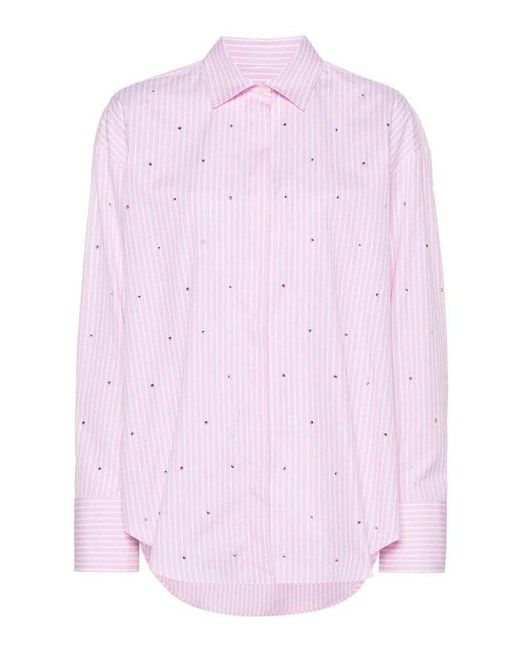 Camicia Con Dettagli di MSGM in Pink