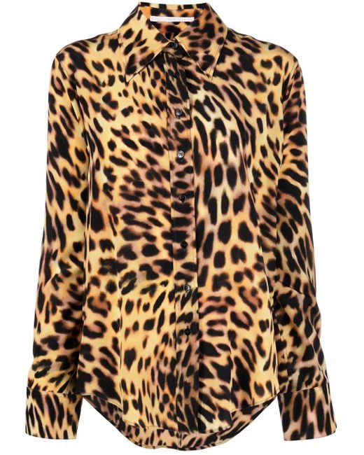 Stella McCartney Multicolor All-over Leopard-print Shirt