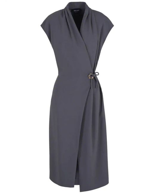 Giorgio Armani Blue Sleeveless Long Dress Clothing