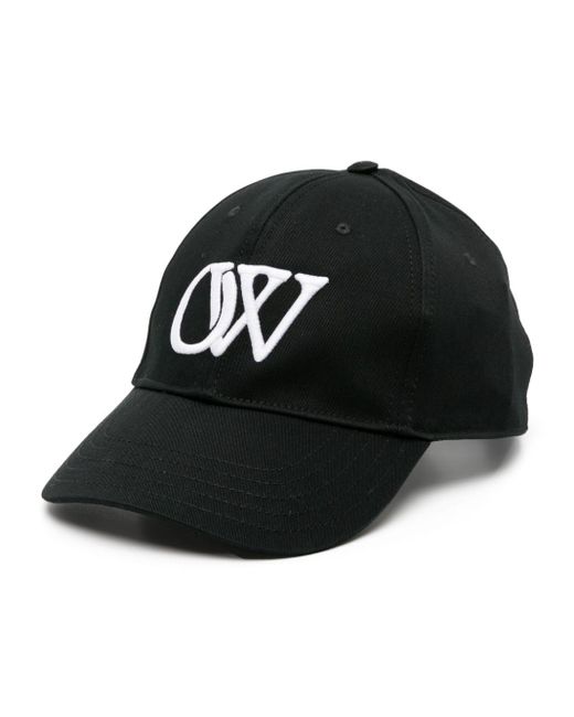 Off-White c/o Virgil Abloh Black Logo-embroidered Cotton Baseball Cap for men