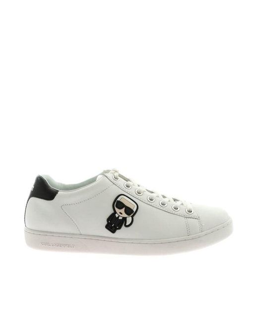 Sneakers Karl Ikonik Kupsol Bianche di Karl Lagerfeld in Metallic