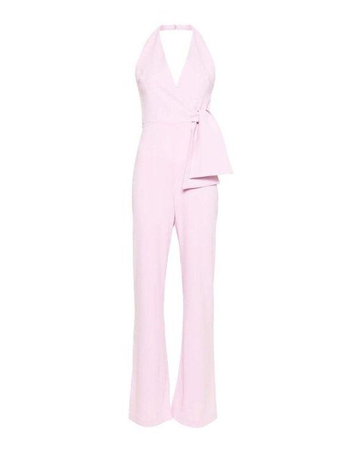 Pinko Pink Halter Neck Suit