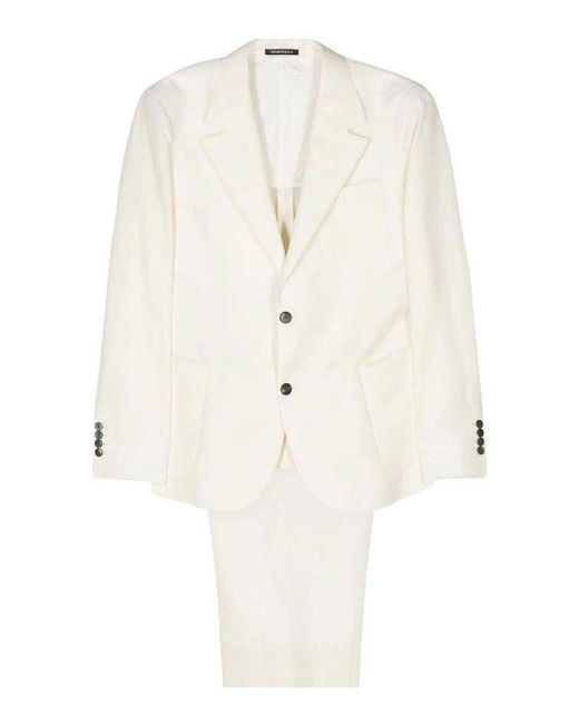 Emporio Armani Natural Wool Suit for men