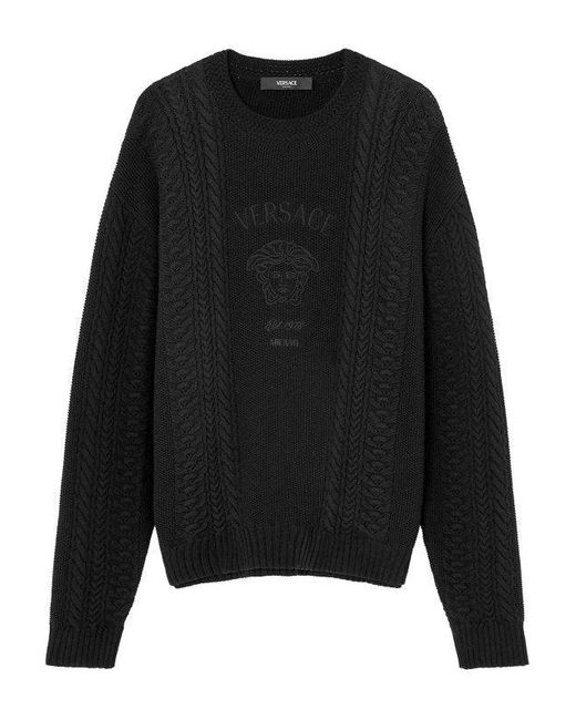 Versace Black Round Neck for men