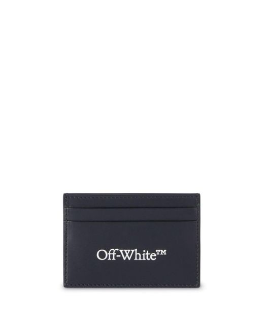 Off-White c/o Virgil Abloh Black Bookish Logo-print Leather Cardholder for men