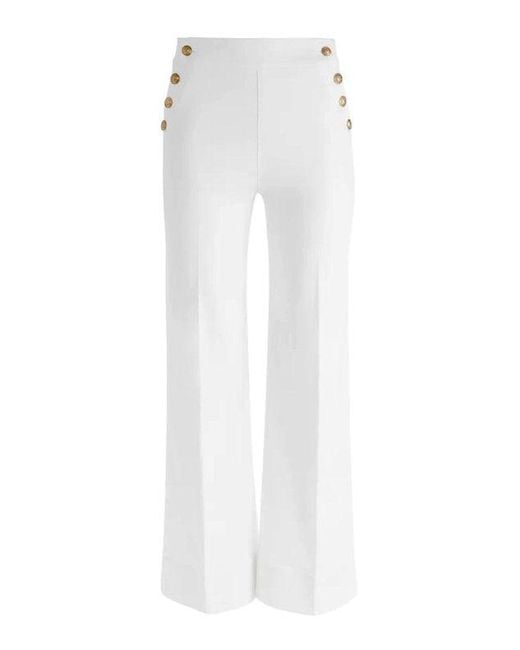 Alice + Olivia White Narin High Rise Jean