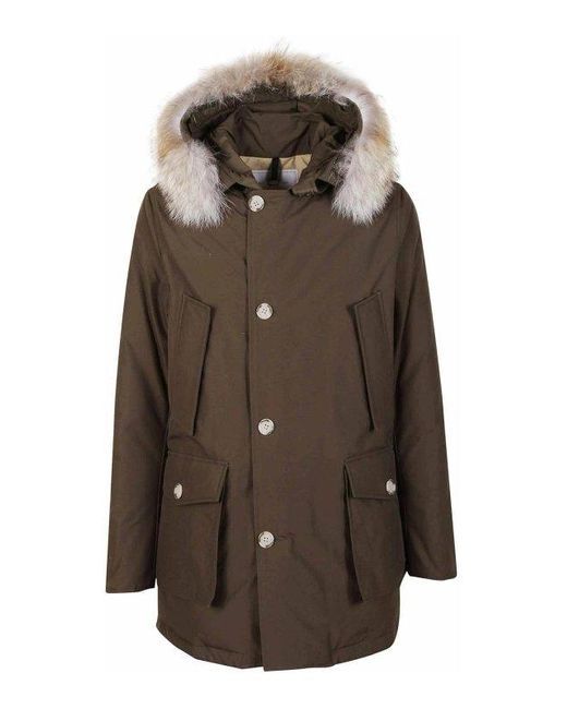 Woolrich Brown Parka & Duffle for men