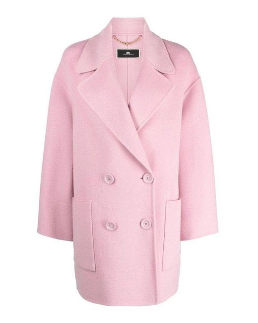 Elisabetta Franchi Pink Parka & Duffle