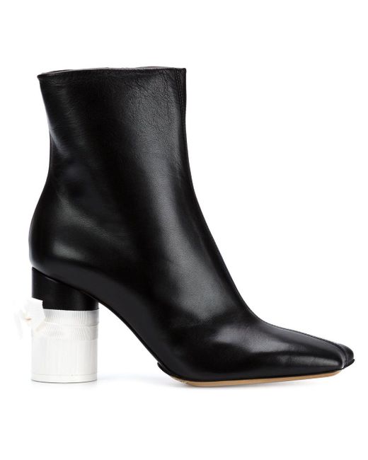 Maison Margiela Leather Boot Black/white