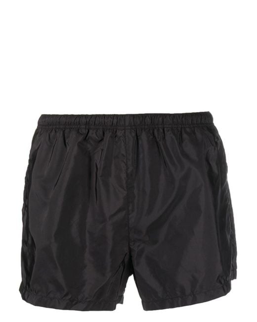 Prada Black Logo-print Swim Shorts for men