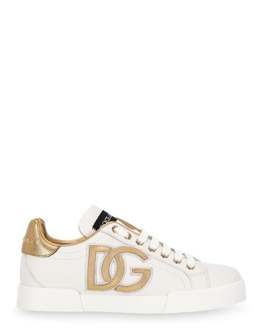 dolce and gabbana white shoes