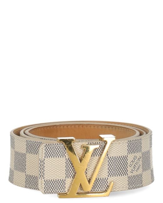 white and gold louis vuitton belt