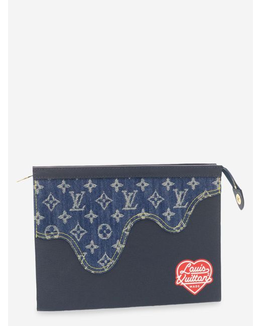Louis Vuitton Blue Clutch Bag