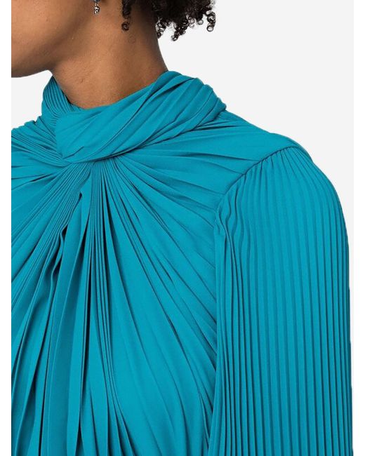 blue velvet balenciaga dress