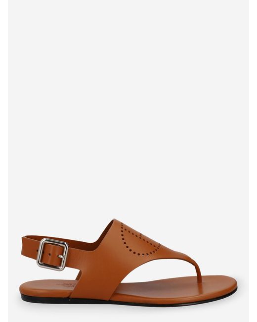 Hermès Brown Flip-flops