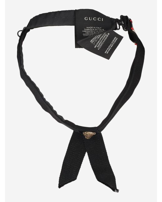 Gucci Black Lariat Nacklace