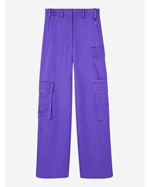 Womens Purple Trousers  MS