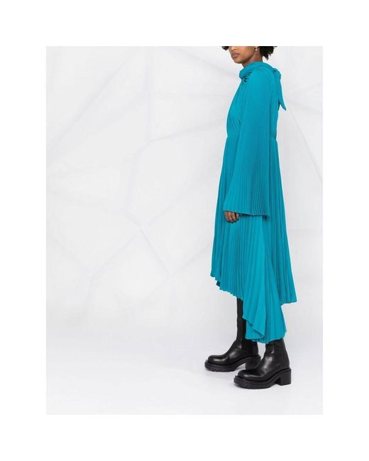 blue velvet balenciaga dress