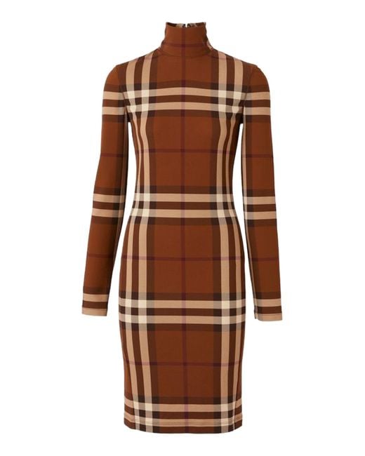 burberry plaid bodycon dress