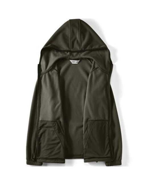 Lands' End Green Anyweather Fleece-Jacke Mit Kapuze, Damen, Größe:32-34 Regular, Polyester, By