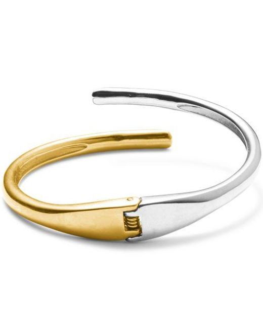 Lands' End Metallic Wasserfester Armreif Mit Scharnierverschluss, Damen, Größe:Null Regular, Messing, By