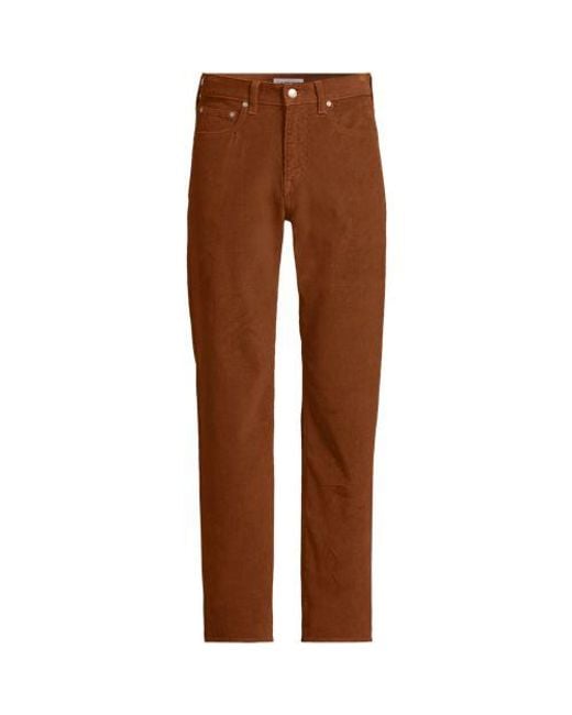Lands' End Classic Fit Cordhose Mit Komfortbund, Herren, Größe Regular, Elasthan/Baumwoll-Mischung, By in Brown für Herren