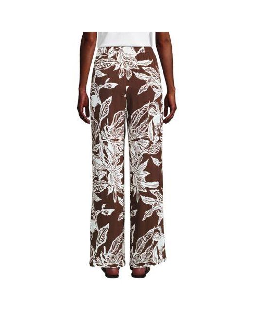 Lands' End Metallic Gemusterte Schlupfhose, Damen, Größe:34 Regular, Viskose, By