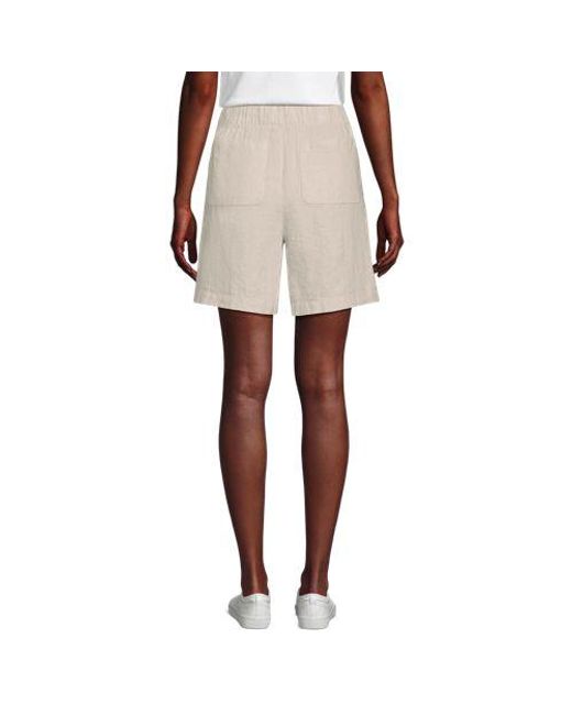 Lands' End Natural Leinen-Schlupfshorts, Damen, Größe:32-34 Regular, Leinen, By