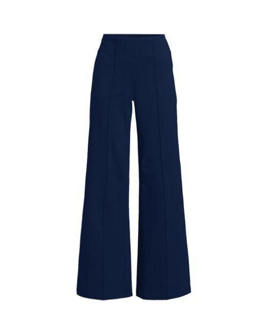Lands' End Blue Starfish Palazzo-Hose, Damen, Größe Plus, Elasthan/Baumwoll-Mischung, By